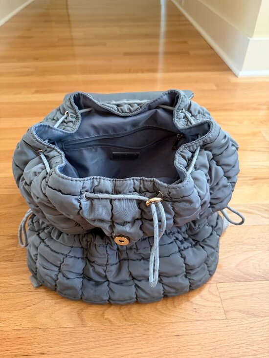 Urban Expressions Gray Quilted Backpack main image 10